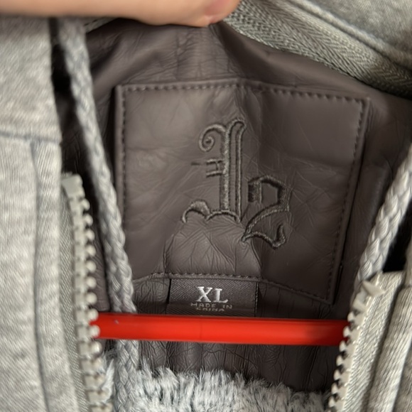 Women’s J2 leather hoodie jacket XL - Picture 2 of 6